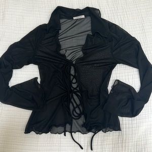 NWOT Peppermayo Tie Front Top